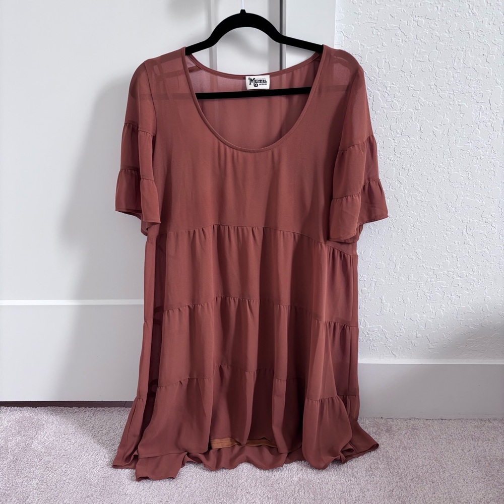 Show Me Your Mumu Tiered Mini Dress